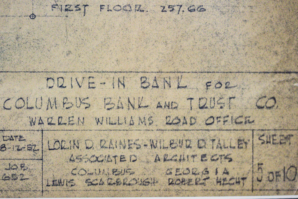 Steeped in History: The elevation blueprint is dated August 12th, 1952.